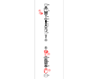 Joint BOSCH de clapet de tubulure de pompe en ligne 1410105001