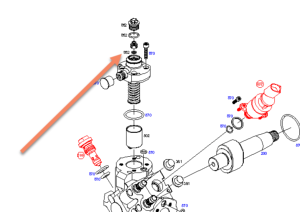 Joint étanchéité culasse 1462C16997 pour POMPE BOSCH CP4