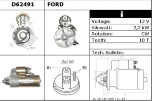 Démarreur Echange standard D62491